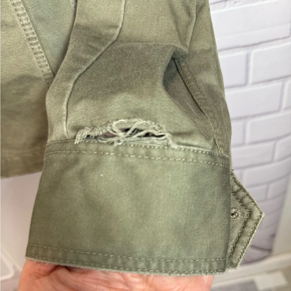 J. Crew Olive Green Utility Jacket Size Small 100% Cotton - Picture 9 of 12